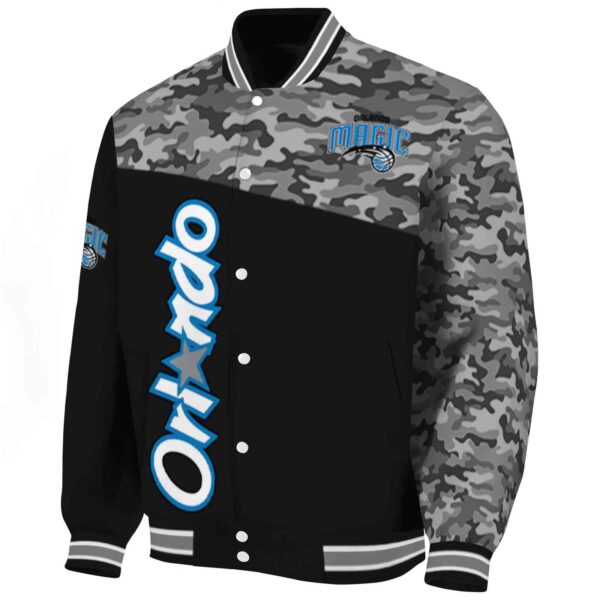 orlando magic camo patchwork black jacket best selling jacketwow