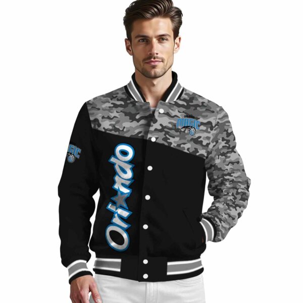 orlando magic camo patchwork black jacket high quality jacketwow