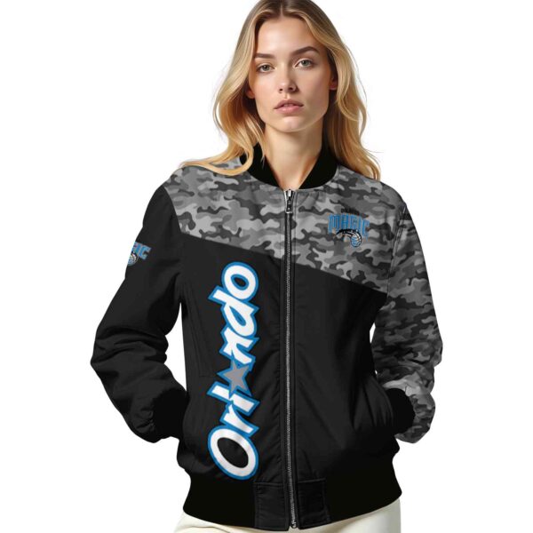 orlando magic camo patchwork black jacket latest model jacketwow