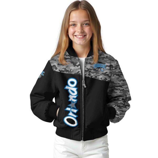 orlando magic camo patchwork black jacket top rated jacketwow