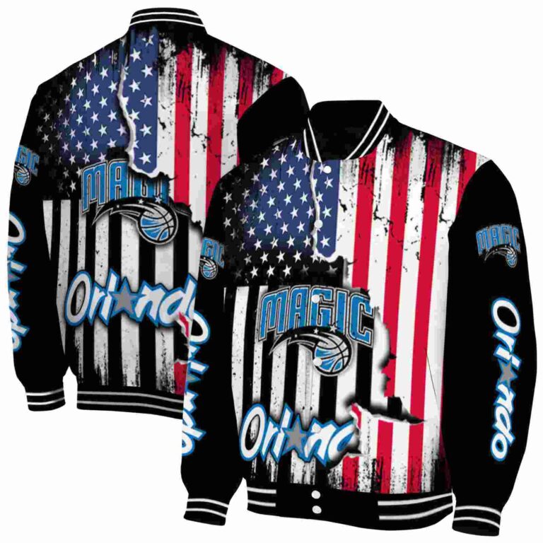 orlando magic patriotic theme black jacket fashion forward jacketwow
