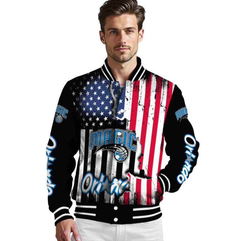 orlando magic patriotic theme black jacket high quality jacketwow