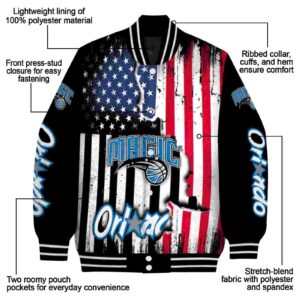 orlando magic patriotic theme black jacket new arrival jacketwow