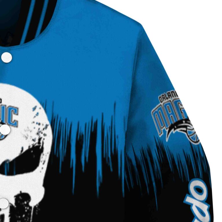 orlando magic punisher skull blue black white jacket premium grade jacketwow