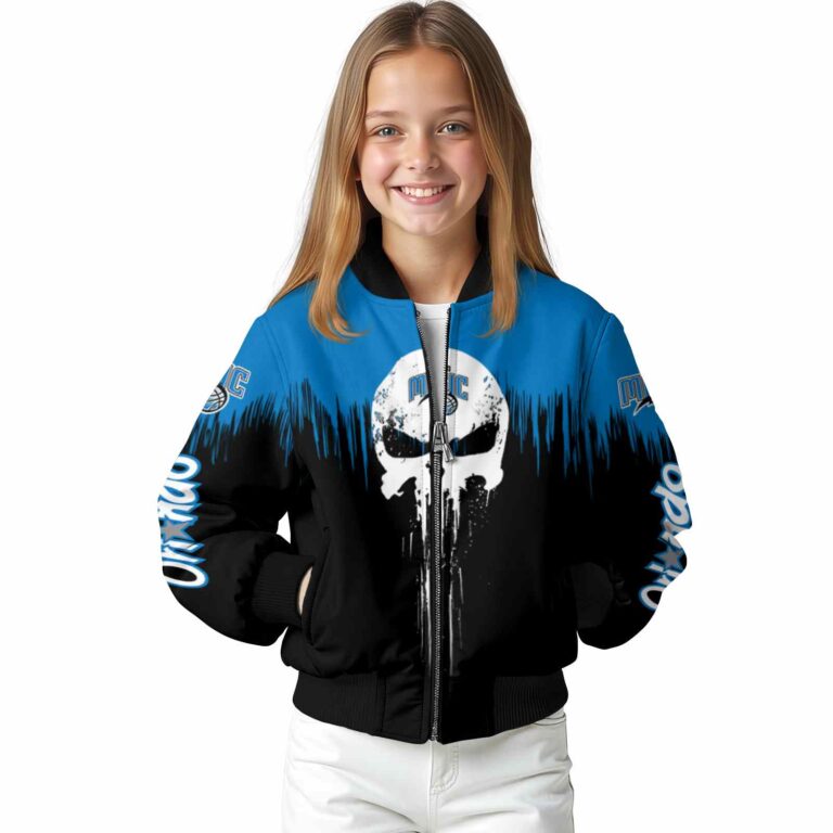 orlando magic punisher skull blue black white jacket top rated jacketwow