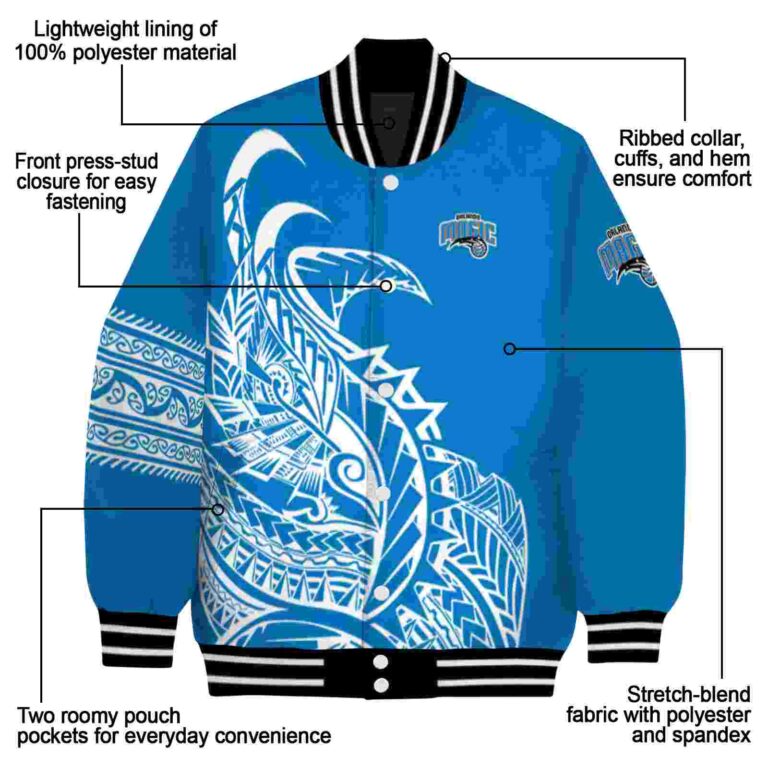 orlando magic tribal art blue white black jacket new arrival jacketwow