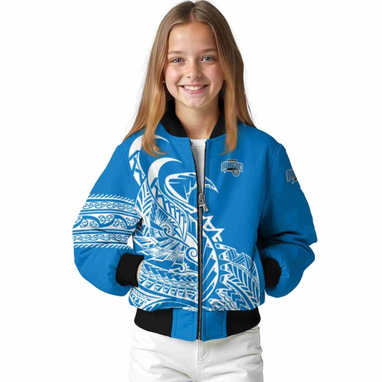 orlando magic tribal art blue white black jacket top rated jacketwow