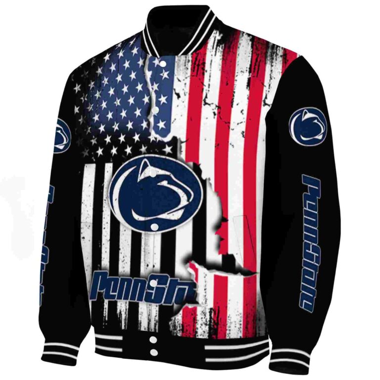penn state nittany lions patriotic theme black jacket best selling jacketwow
