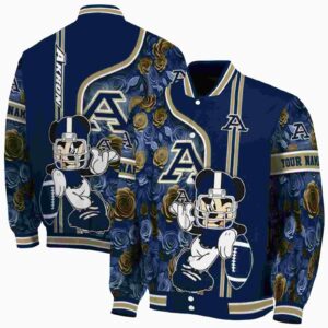 personalized akron zips rose mickey blue jacket fashion forward jacketwow