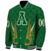 personalized appalachian state mountaineers shamrock pattern green jacket best selling jacketwow