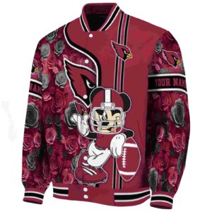 personalized arizona cardinals rose mickey red jacket best selling jacketwow