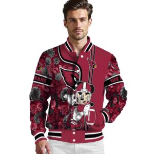 personalized arizona cardinals rose mickey red jacket high quality jacketwow