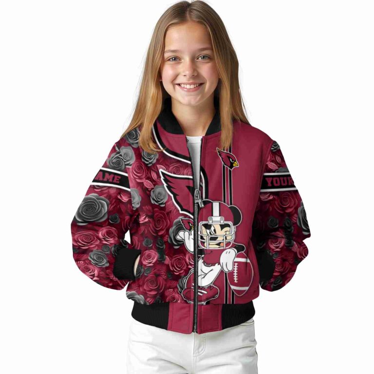 personalized arizona cardinals rose mickey red jacket top rated jacketwow
