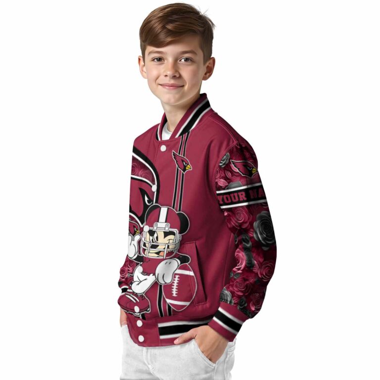 personalized arizona cardinals rose mickey red jacket trendy jacketwow