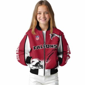 personalized atlanta falcons flaming football red white jacket top rated jacketwow