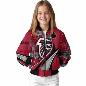 personalized atlanta falcons floral print red jacket top rated jacketwow