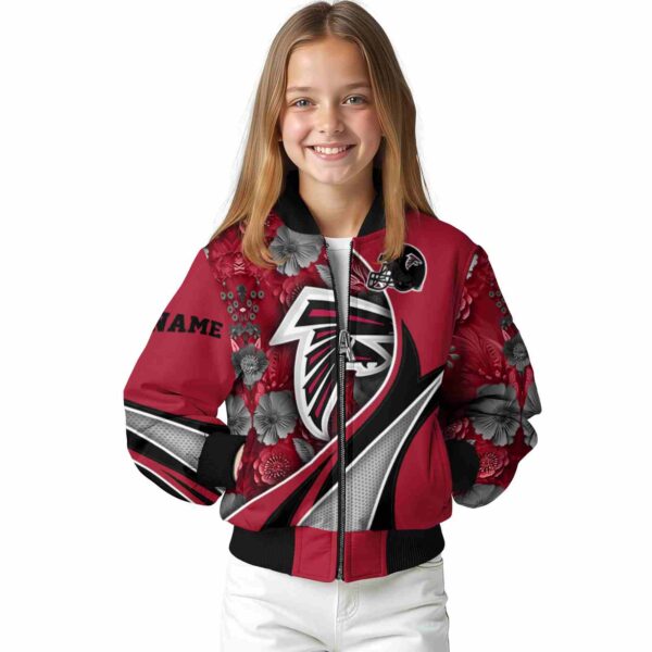 personalized atlanta falcons floral print red jacket top rated jacketwow