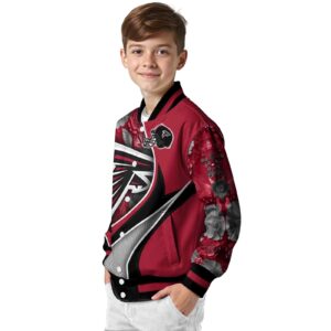 personalized atlanta falcons floral print red jacket trendy jacketwow