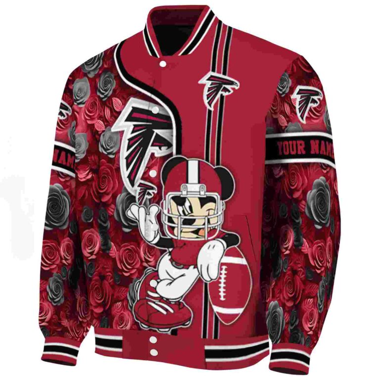 personalized atlanta falcons rose mickey red jacket best selling jacketwow
