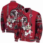 personalized atlanta falcons rose mickey red jacket best selling jacketwow
