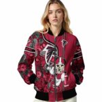 personalized atlanta falcons rose mickey red jacket best selling jacketwow