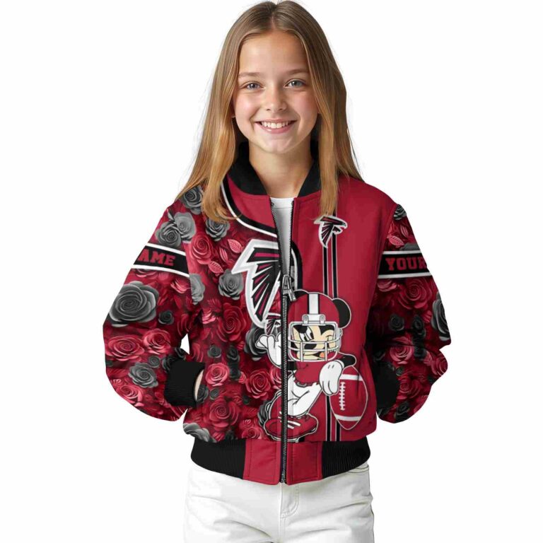 personalized atlanta falcons rose mickey red jacket top rated jacketwow