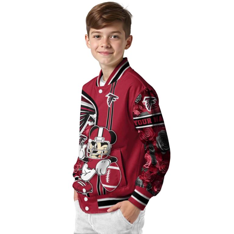 personalized atlanta falcons rose mickey red jacket trendy jacketwow