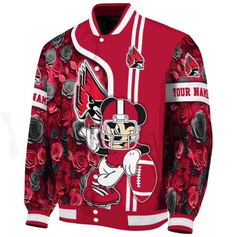 personalized ball state cardinals rose mickey red jacket best selling jacketwow