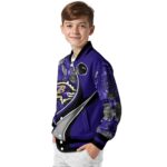 personalized baltimore ravens floral print purple jacket best selling jacketwow