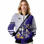personalized baltimore ravens mickey donald goofy purple white jacket best selling jacketwow