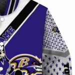 personalized baltimore ravens mickey donald goofy purple white jacket best selling jacketwow