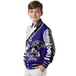 personalized baltimore ravens mickey donald goofy purple white jacket best selling jacketwow