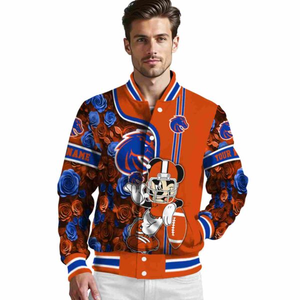 personalized boise state broncos rose mickey orange jacket high quality jacketwow