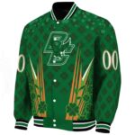 personalized boston college eagles shamrock pattern green jacket best selling jacketwow