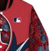 personalized boston red sox floral print red jacket premium grade jacketwow