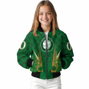 personalized brooklyn nets shamrock pattern green jacket top rated jacketwow