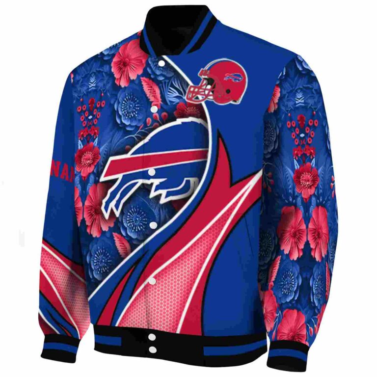 personalized buffalo bills floral print blue jacket best selling jacketwow