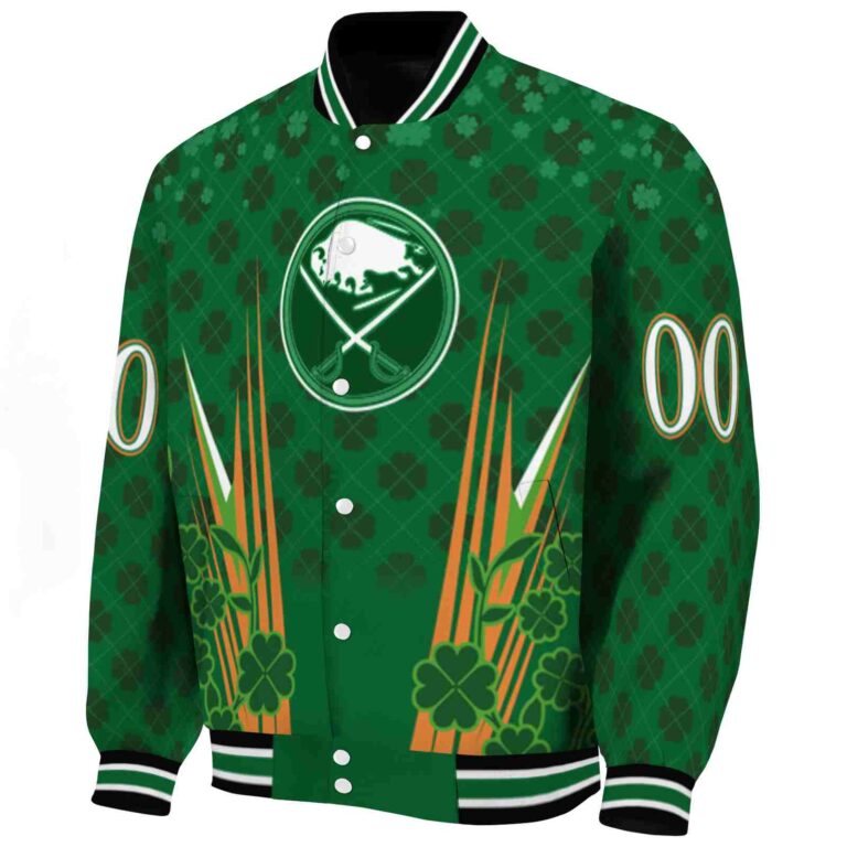 personalized buffalo sabres shamrock pattern green jacket best selling jacketwow