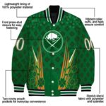 personalized buffalo sabres shamrock pattern green jacket best selling jacketwow