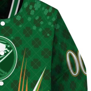 personalized buffalo sabres shamrock pattern green jacket premium grade jacketwow