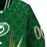 personalized carolina hurricanes shamrock pattern green jacket best selling jacketwow