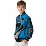 personalized carolina panthers floral print blue jacket best selling jacketwow