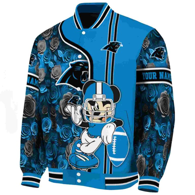 personalized carolina panthers rose mickey blue jacket best selling jacketwow