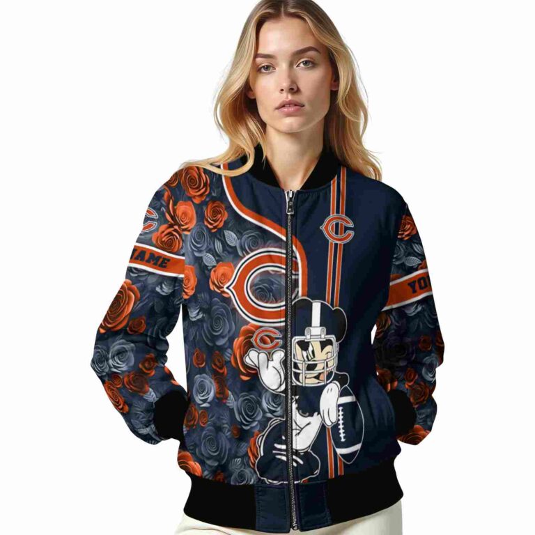 personalized chicago bears rose mickey blue jacket latest model jacketwow