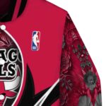 personalized chicago bulls floral print red jacket best selling jacketwow