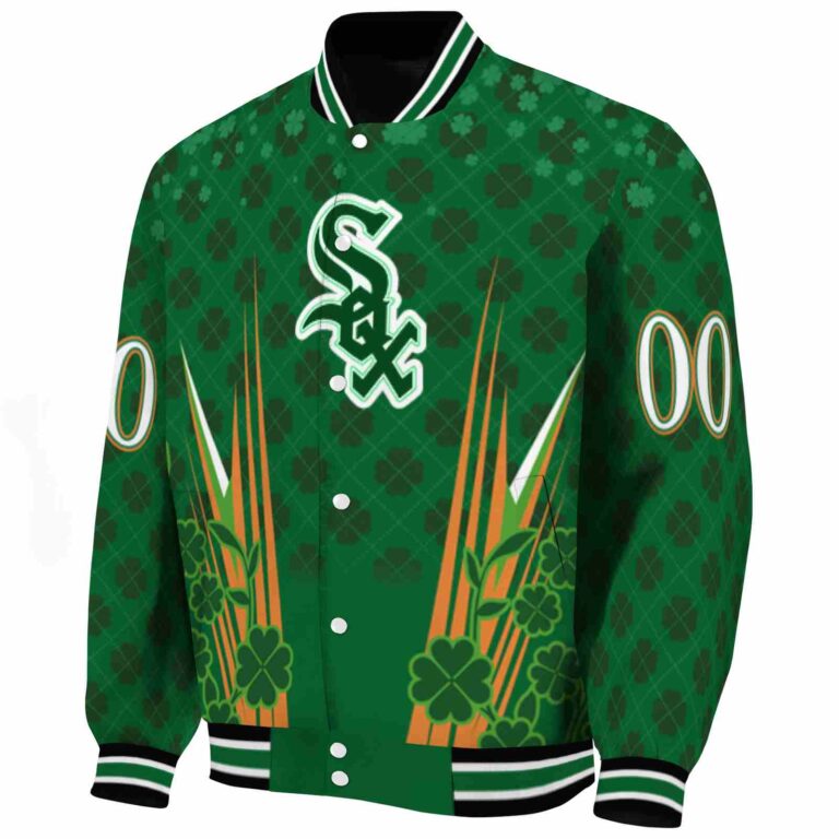 personalized chicago white sox shamrock pattern green jacket best selling jacketwow