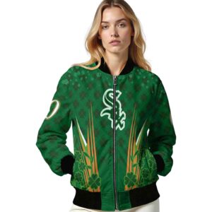 personalized chicago white sox shamrock pattern green jacket latest model jacketwow