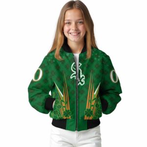 personalized chicago white sox shamrock pattern green jacket top rated jacketwow