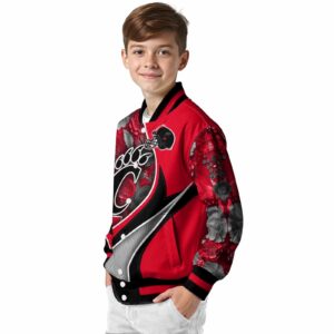 personalized cincinnati bearcats floral print red jacket trendy jacketwow