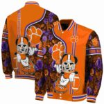 personalized clemson tigers rose mickey orange jacket best selling jacketwow